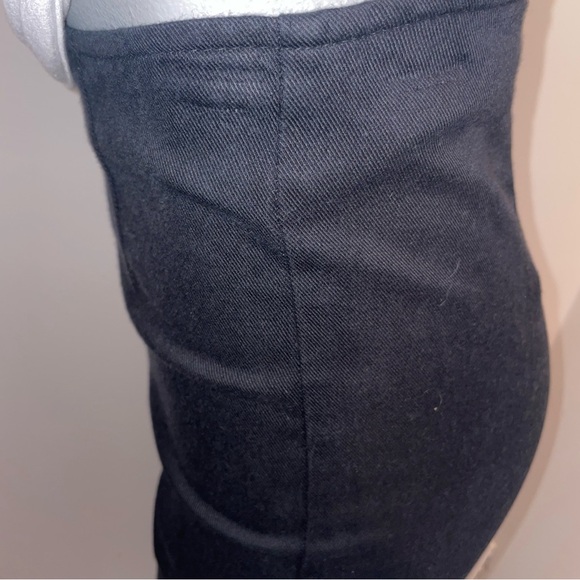 Reformation Pants Black High Waisted Straight Leg Crop Marlon Twill Size 2 - Picture 4 of 8